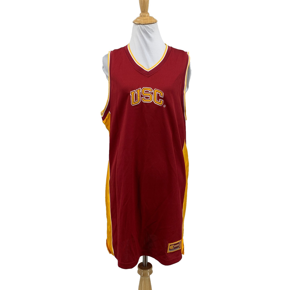 Vintage USC Trojans Jersey Dress Womens XL Extra Large Basketball Colosseum